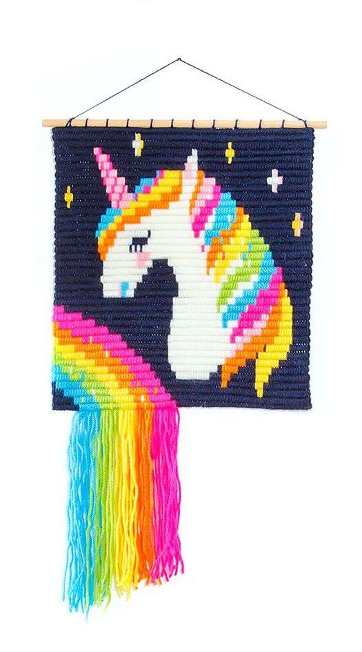 DIY Unicorn Wall Art - Needlepoint Craft Kit - Ethimaart 
