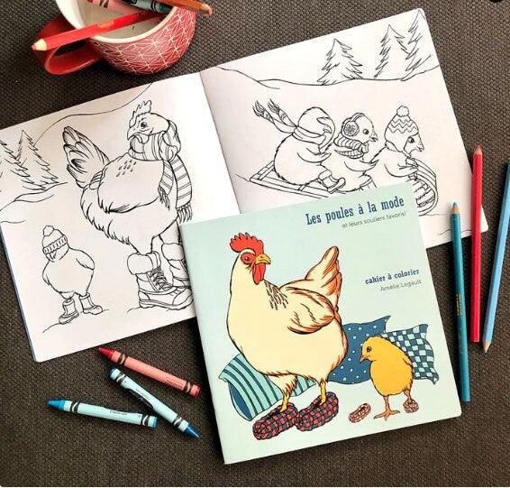 Easter Coloring Books; The Fashionable Hens - Ethimaart 